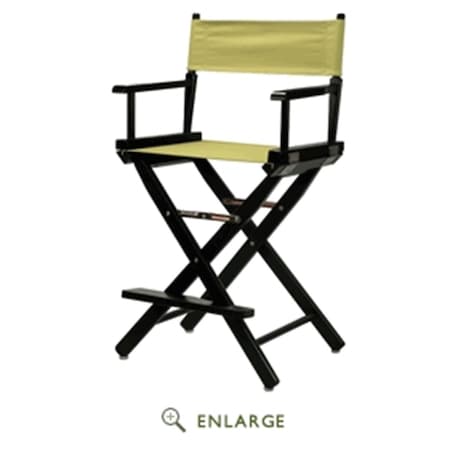 Casual Home 220-02-021-24 24 in. Directors Chair Black Frame with Tan Canvas 220-02/021-24
